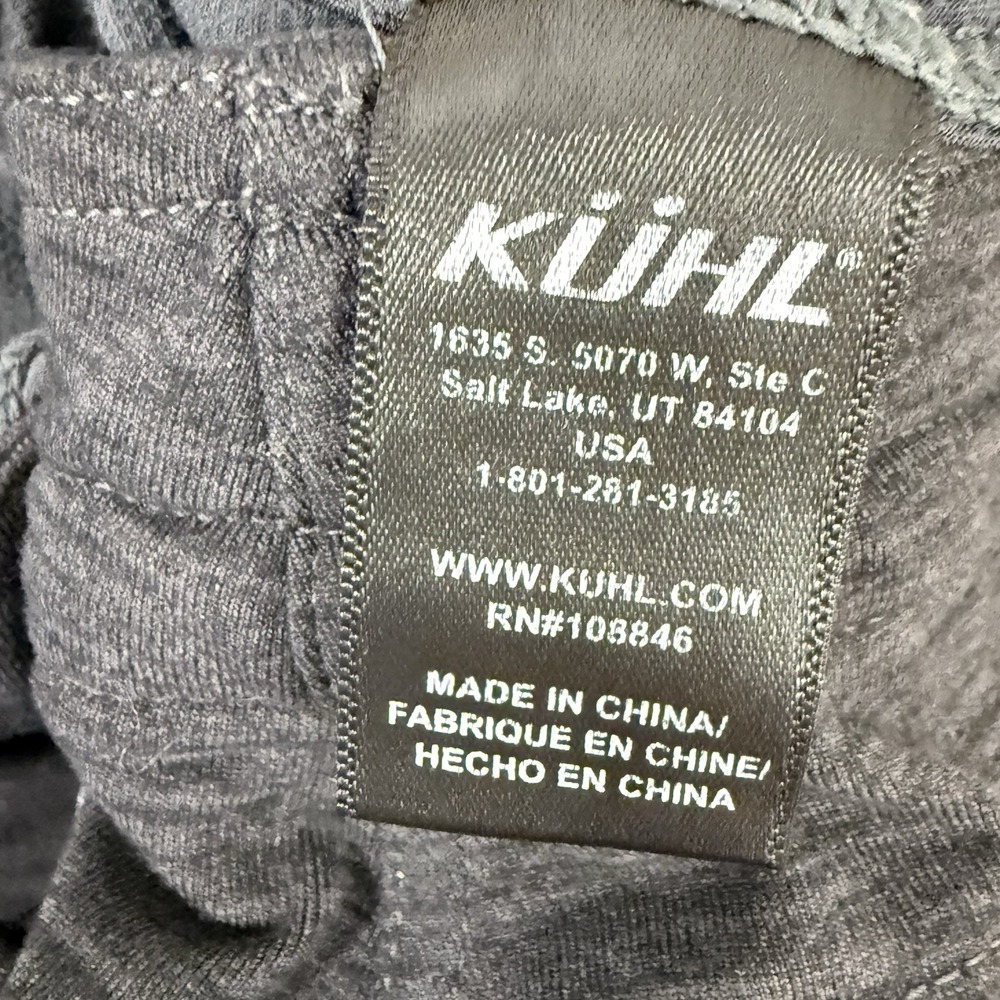 KUHL Mova Short Heather Gray Womens L Knit Stretch Pickleball  Logo Sporty Comfy - Picture 11 of 14